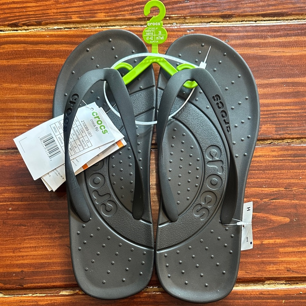 CROCS women’s  Black Classic Flip Sandals